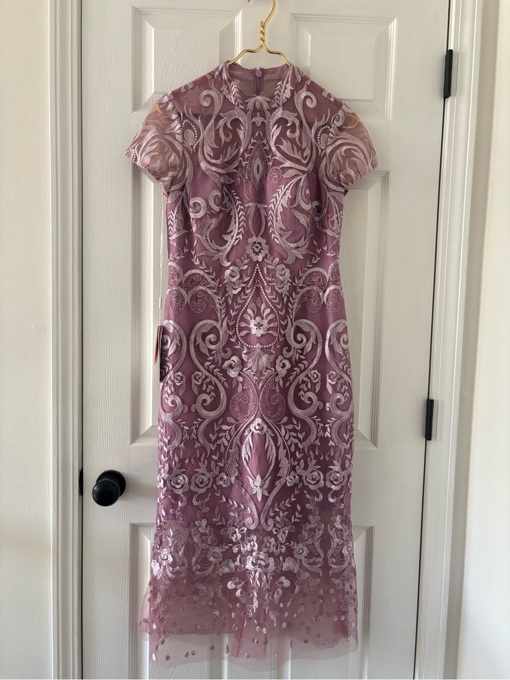 JJs House Special Occasion Wisteria Lace Dress Size 8 Mother Of Bride Wedding